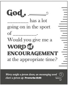 church leaders encourage parents of athletes prayer cards