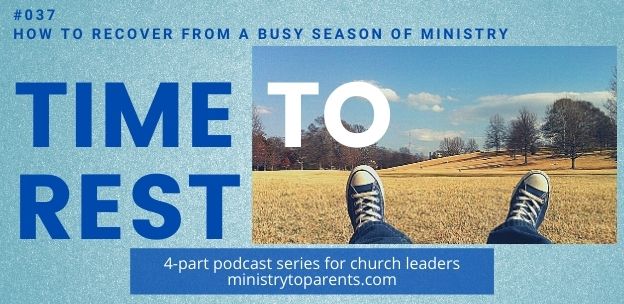 time to rest recover from busy season of ministry
